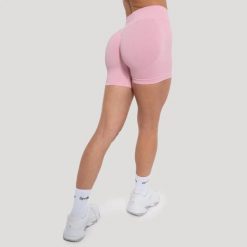 Szorty damskie fitness slim Luma. Czerwone szorty sportowe GYMBEAM, bez wzorów, z elastanu, z podwyższonym stanem, do biegania. Za 94.90 zł.