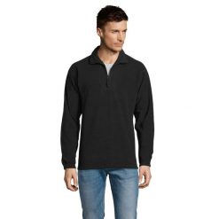 Bluza Polarowa Unisex Dla Dorosłych Ness Half Zip. Czarne bluzy bez kaptura SOL'S, na zimę, m, bez wzorów, z materiału, bez kaptura. Za 175.99 zł.