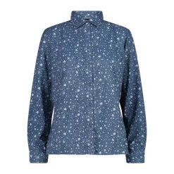 Damska koszula z długim rękawem z guzikami CMP. Czarne koszule CMP, xl, bez wzorów, klasyczne, bez kołnierzyka, bez ramiączek. Za 253.00 zł.