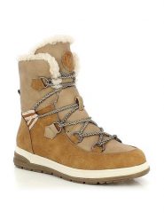 Kimberfeel Kozaki zimowe "Abigail" w kolorze jasnobrązowym rozmiar: 41. Brązowe kozaki Kimberfeel, na zimę, bez wzorów, z materiału, eleganckie, bez obcasa, bez zapięcia. Za 339.99 zł.
