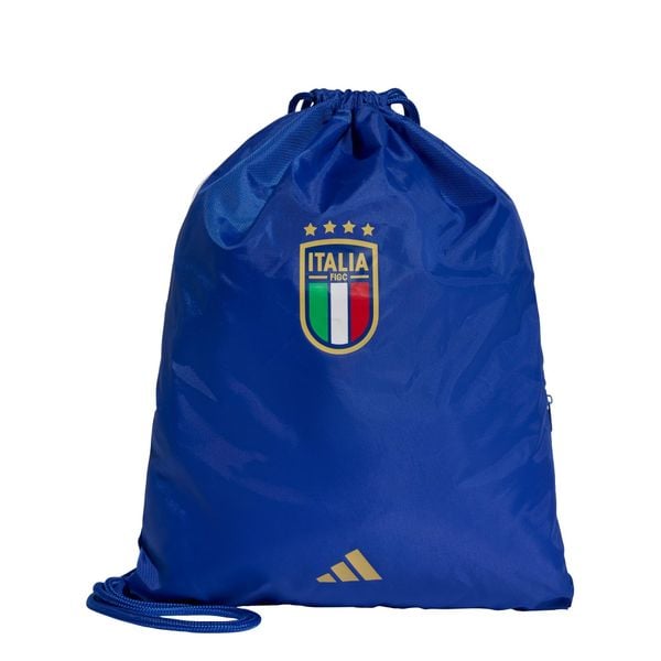 Torba Italy Football Gym. Niebieskie torby sportowe adidas, bez wzorów, z materiału. Za 89.95 zł.