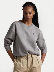 Polo Ralph Lauren Bluza 211943006004 Szary Relaxed Fit. Szare bluzy Polo Ralph Lauren, xl, bez wzorów, z bawełny, bez kaptura. Za 469.99 zł.