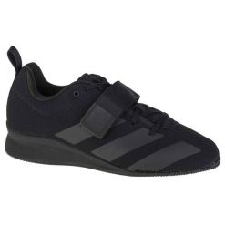 Buty Adidas Weightlifting Ii F99816 czarne. Czarne buty treningowe bez wzorów, z gumy, bez zapięcia, na fitness i siłownię. Za 755.81 zł.