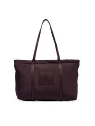 Calvin Klein Torebka Medium Tote LV04F3869G Bordowy. Czerwone shopper bag Calvin Klein, bez wzorów, z materiału, bez dodatków. Za 449.99 zł.