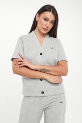 Bluza damska na guziki AERONAUTICA MILITARE. Bluzy Aeronautica Militare, m, bez wzorów, bez ramiączek, bez kaptura. Za 719.00 zł.