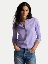 Polo Ralph Lauren Kardigan 211971871505 Fioletowy jasny Regular Fit. Fioletowe swetry Polo Ralph Lauren, xs, bez wzorów, z bawełny, bez ramiączek. Za 859.99 zł.
