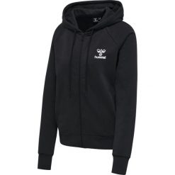 Damska bluza z kapturem zapinana na zamek Hummel Noni 2.0. Czarne bluzy Hummel, s, bez wzorów, z bawełny, sportowe, bez ramiączek, z kapturem. Za 218.20 zł.