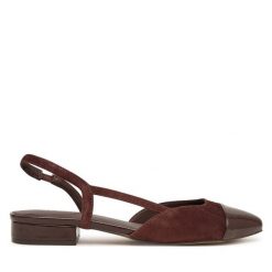 Baleriny Aldo. Brązowe baleriny Aldo, bez wzorów, bez obcasa, bez zapięcia. Za 319.99 zł.