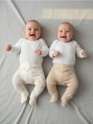 Legginsy ze wzorkiem 2 pack - kremowy. Białe legginsy sportowe Sinsay, l, bez wzorów. Za 15.99 zł.