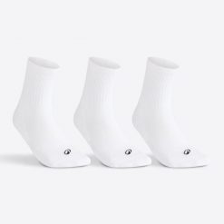 Skarpety sportowe tenis Artengo RS100 High 3 pary. Białe skarpetki Decathlon, bez wzorów, z bawełny. Za 19.99 zł.