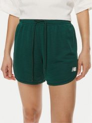 New Balance Szorty sportowe WS41510 Zielony Regular Fit. Zielone szorty sportowe New Balance, bez wzorów, z syntetyku. Za 139.99 zł.