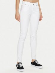 Pepe Jeans Jeansy PL211705U91 Biały Skinny Fit. Białe jeansy Pepe Jeans, bez wzorów, z bawełny. Za 219.99 zł.