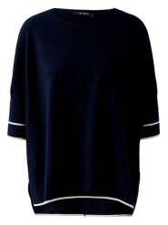 Miss Lagotte Sweter w kolorze granatowym rozmiar: 46. Niebieskie swetry Miss Lagotte, bez wzorów, bez ramiączek. Za 126.99 zł.