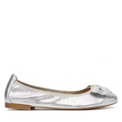 Baleriny Caprice. Szare baleriny Caprice, bez wzorów, bez obcasa, bez zapięcia. Za 319.99 zł.