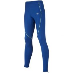 Ekskluzywne legginsy damskie Mizuno JPN. Niebieskie legginsy Mizuno, bez wzorów, z poliesteru. Za 250.90 zł.