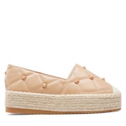 Espadryle DeeZee. Brązowe espadryle DeeZee, bez wzorów, bez obcasa. Za 119.99 zł.