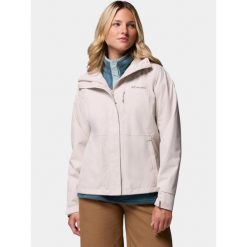 Płaszcz Przeciwdeszczowy Damski Columbia Hikebound II. Brązowe kurtki przeciwdeszczowe Columbia, bez wzorów, bez kaptura, trekkingowe. Za 499.00 zł.