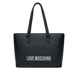 Torebka LOVE MOSCHINO. Czarne shopper bag Love Moschino, bez wzorów, bez dodatków. Za 579.99 zł.