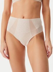 Chantelle Figi klasyczne z wysokim stanem C18IC5 Beżowy. Brązowe figi Chantelle, bez wzorów, z syntetyku, z podwyższonym stanem. Za 119.99 zł.