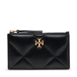 Duży Portfel Damski Tory Burch. Czarne portfele Tory Burch, bez wzorów. Za 479.99 zł.