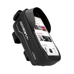 Torba rowerowa na ramę Wheel Up 1L pancerna. Czarne torebki klasyczne WHEEL UP, bez wzorów, sportowe, bez dodatków. Za 69.99 zł.