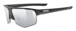 Uvex 5330812216 okulary sportowe Unisex Półobwódkowe Czarny Wymienne soczewki. Czarne okulary przeciwsłoneczne UVEX, bez wzorów. Za 641.99 zł.
