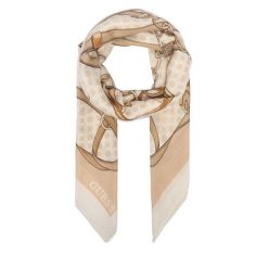Chusta Guess. Brązowe chusty Guess, z aplikacjami. Za 154.99 zł.