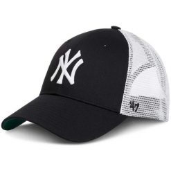 Czapka z daszkiem 47 Brand NY New York Yankees Branson B-BRANS17CTP-BK. Czarne czapki z daszkiem 47 Brand, bez wzorów, sportowe. Za 92.00 zł.