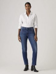 Levi's Dżinsy "724" - Slim fit - w kolorze niebieskim rozmiar: W31/L32. Niebieskie jeansy Levi's, l, z aplikacjami, ze skóry, klasyczne, z podwyższonym stanem. Za 239.95 zł.