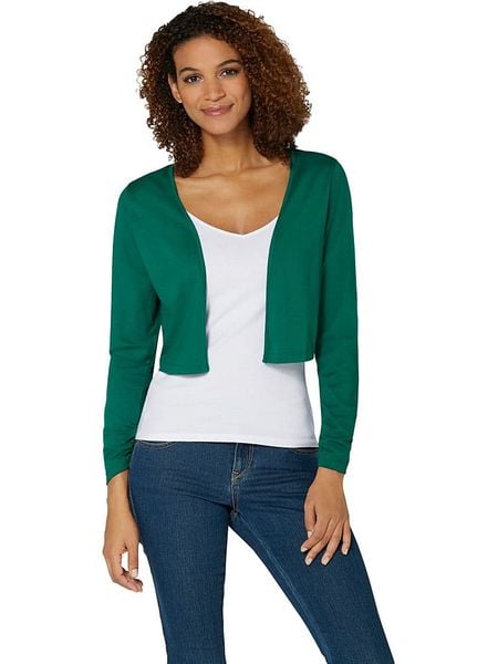 WITT WEIDEN Kardigan w kolorze zielonym rozmiar: 46. Zielone swetry WITT WEIDEN, bez wzorów, bez ramiączek. Za 43.99 zł.