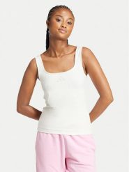 Adidas Top All SZN Luxe JJ2337 Biały Slim Fit. Białe topy adidas, s, bez wzorów, z bawełny, bez kołnierzyka, bez ramiączek. Za 109.99 zł.