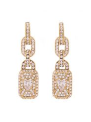 Guess Kolczyki JUBE06 349JW Złoty. Żółte kolczyki Guess, złote. Za 499.99 zł.