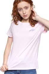 WRANGLER T SHIRT DAMSKI REGULAR TEE CRADLE PINK W7N4GHXBJ 112131976. Różowe t-shirty Wrangler, s, bez wzorów, bez kołnierzyka, bez ramiączek. Za 69.99 zł.