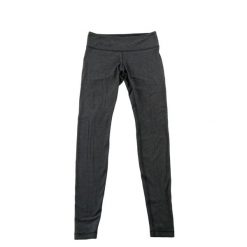 Second life - Legginsy damskie Lululemon Wunder Under z niskim stanem - Jak nowy. Czarne legginsy LULULEMON, bez wzorów, z materiału, sportowe. Za 149.06 zł.