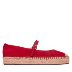 Espadryle LAUREN RALPH LAUREN. Czerwone espadryle Lauren Ralph Lauren, bez wzorów, bez obcasa. Za 689.99 zł.