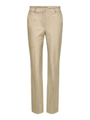 SELECTED FEMME Spodnie chino "Eliana" w kolorze beżowym rozmiar: 34/L32. Brązowe chinosy Selected Femme, bez wzorów, z wiskozy, klasyczne, z podwyższonym stanem. Za 132.36 zł.