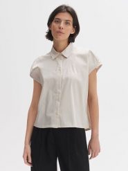 OPUS Koszula w kolorze kremowym rozmiar: 44. Brązowe koszule Opus, bez wzorów, bez kołnierzyka, bez ramiączek. Za 121.99 zł.