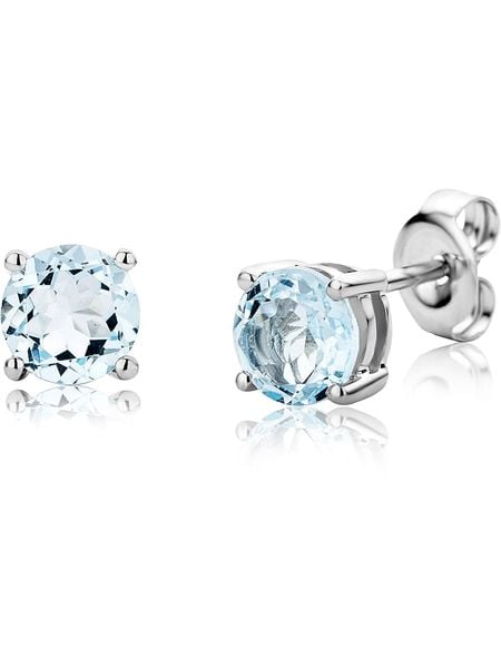 Revoni Złote kolczyki-wkrętki z topazami rozmiar: onesize. Niebieskie kolczyki Revoni, z topazem, złote. Za 674.99 zł.