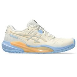 Damskie buty do padla Asics Gel-Challenger 15. Brązowe buty treningowe ASICS, bez wzorów, z gumy, bez zapięcia. Za 710.99 zł.
