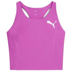 Puma W Raceday Ultraform Crop Bielizna Biustonosz Damskie. Czerwona biustonosze sportowe Puma, bez wzorów, do biegania. W wyprzedaży za 239.35 zł.