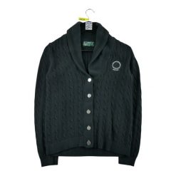 Second life - Lauren Ralph Lauren sweter damski kardigan - Stan dobry. Czarne swetry Ralph Lauren, l, bez wzorów, eleganckie, bez ramiączek. Za 127.76 zł.