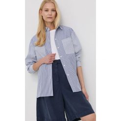 MAX&Co. koszula bawełniana damska regular z kołnierzykiem klasycznym. Niebieskie koszule MAX&Co., bez wzorów, z bawełny, klasyczne, bez kołnierzyka, bez ramiączek. W wyprzedaży za 379.99 zł.