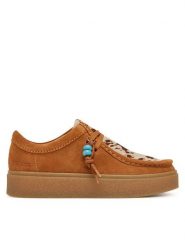 Clarks Półbuty Boxbee Walla. 26329295 Brązowy. Brązowe półbuty wsuwane Clarks, bez wzorów, ze skóry, bez obcasa, na płaskiej podeszwie. Za 519.99 zł.