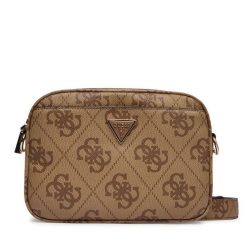 Torebka Guess. Brązowe listonoszki Guess, z aplikacjami, bez dodatków. Za 609.99 zł.