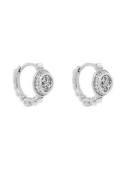 Guess Kolczyki JUBE05 518JW Srebrny. Szare kolczyki Guess, metalowe. Za 299.99 zł.