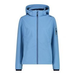 Damska kurtka turystyczna z kapturem CMP. Białe kurtki przejściowe sportowe CMP, xs, bez wzorów, z softshellu, z kapturem, trekkingowe. Za 371.50 zł.