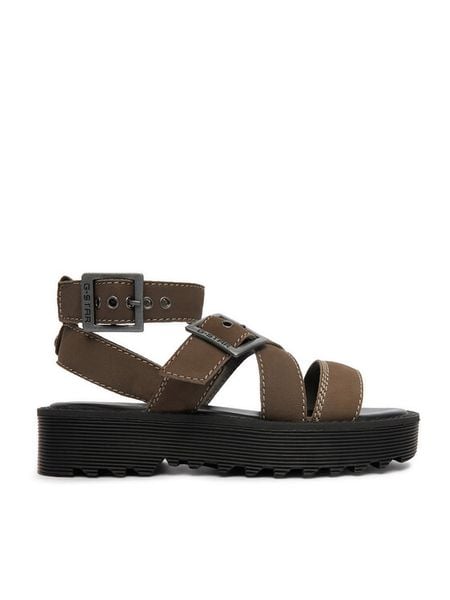 G-Star Raw Sandały CEO-WI16-AVA-03 Zielony. Zielone sandały G-Star, bez wzorów, retro, bez obcasa, na płaskiej podeszwie, bez zapięcia. Za 269.99 zł.