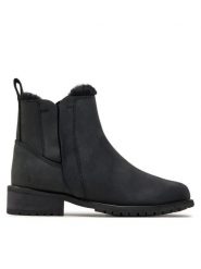 EMU Australia Sztyblety Pioneer Leather W11692 Czarny. Czarne botki Emu Australia, bez wzorów, ze skóry, bez obcasa, na płaskiej podeszwie, bez zapięcia. Za 469.99 zł.