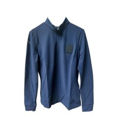 Damska koszula do jazdy konnej Vestrum Biarritz. Niebieskie koszule VESTRUM, bez wzorów, sportowe, bez kołnierzyka, bez ramiączek. W wyprzedaży za 513.00 zł.