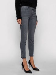 Boss Jeansy Skinny Fit Crop 2.0 Street 50441191 Szary Skinny Fit. Szare jeansy Boss, bez wzorów, z bawełny, street. Za 699.99 zł.